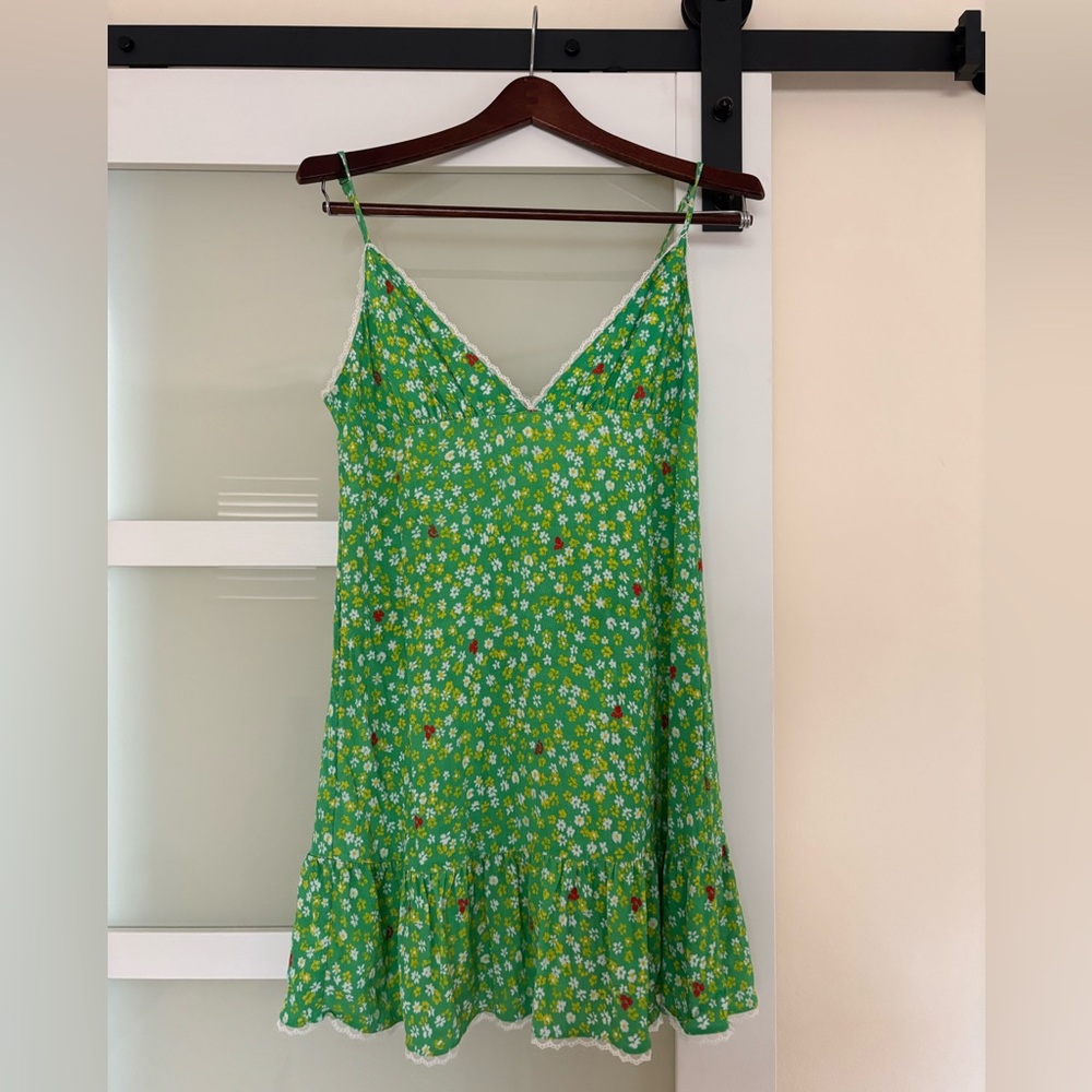 Aritzia - Sunday Best Green Babydoll Dress